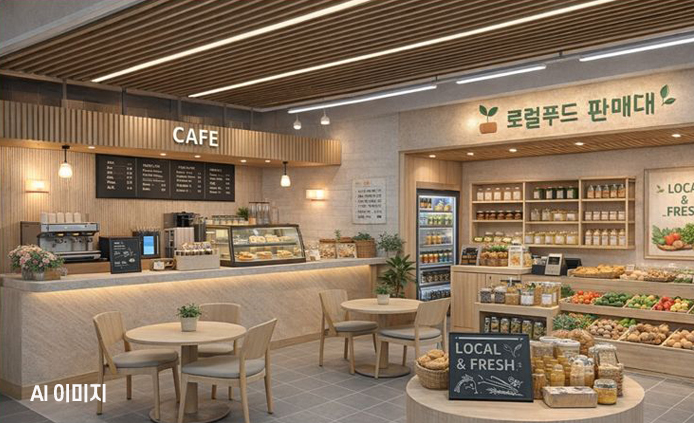 카페 및 로컬푸드 판매대(구축 예정)